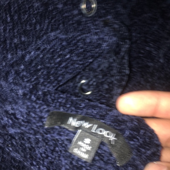 blue fuzzy sweater - Picture 4 of 4